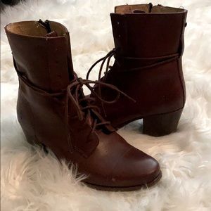 Frye | Karen Lace Up Combat Heel Bootie